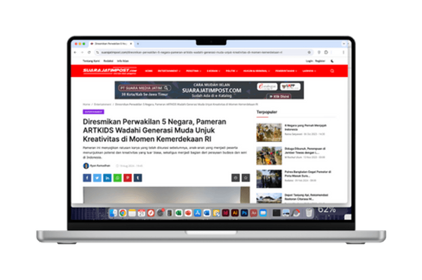 Diresmikan Perwakilan 5 Negara, Pameran ARTKIDS Wadahi Generasi Muda Unjuk Kreativitas di Momen Kemerdekaan RI